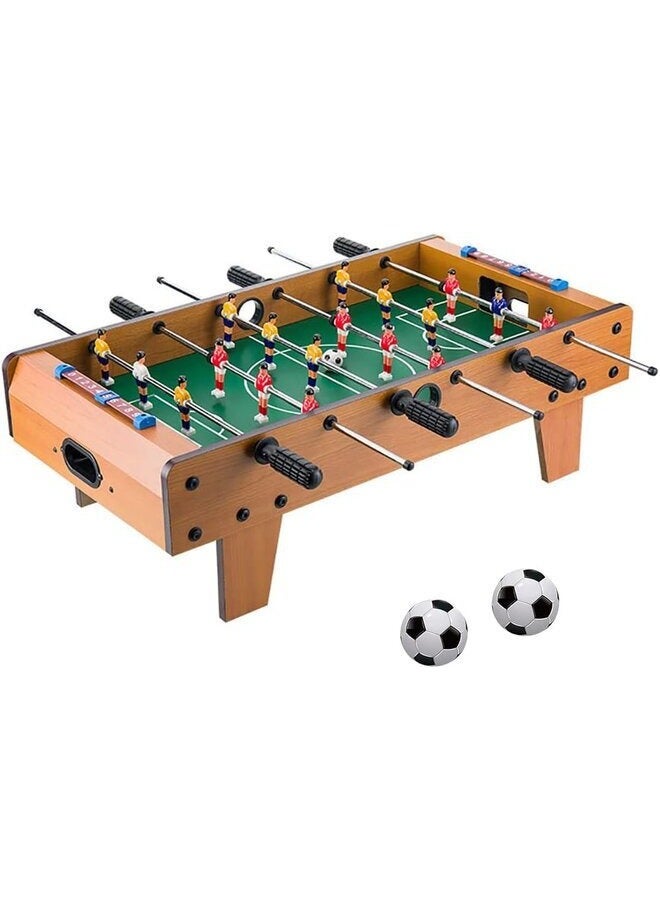 Football Tabletop Games, Table Football Toy for Kids Adults Hand Soccer Table Set Tabletop Indoor foosball Wooden Top Mini Game Portable Soccer Table (69*37*22.5CM)