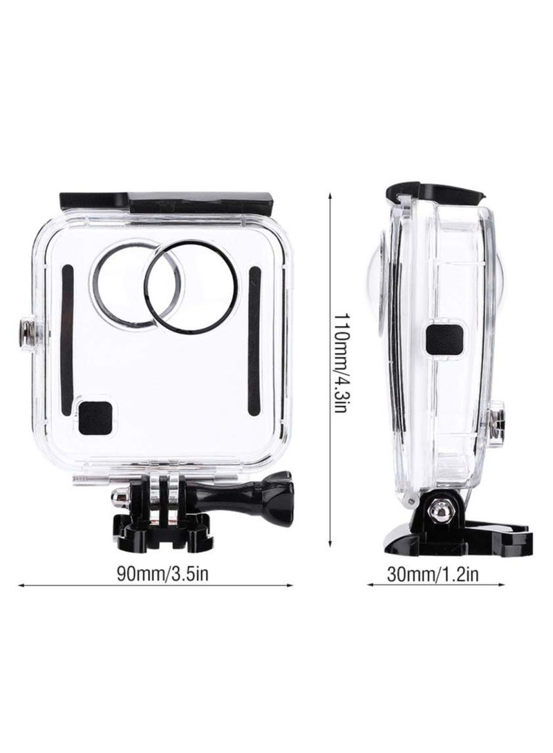 45M Waterproof Diving Case Replacement Shell for GoPro Fusion - Durable Underwater Protective Housing Cover