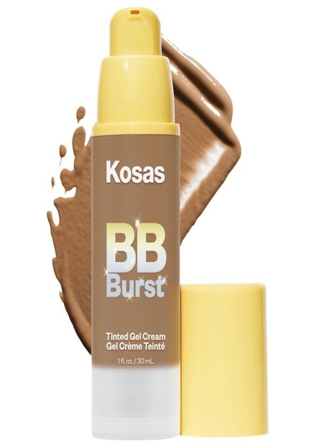 KOSAS BB Burst Tinted Moisturizer Gel Cream with Copper Peptides - Medium Deep Warm Olive 35 - Medium Deep With Warm Olive Undertones 30ml