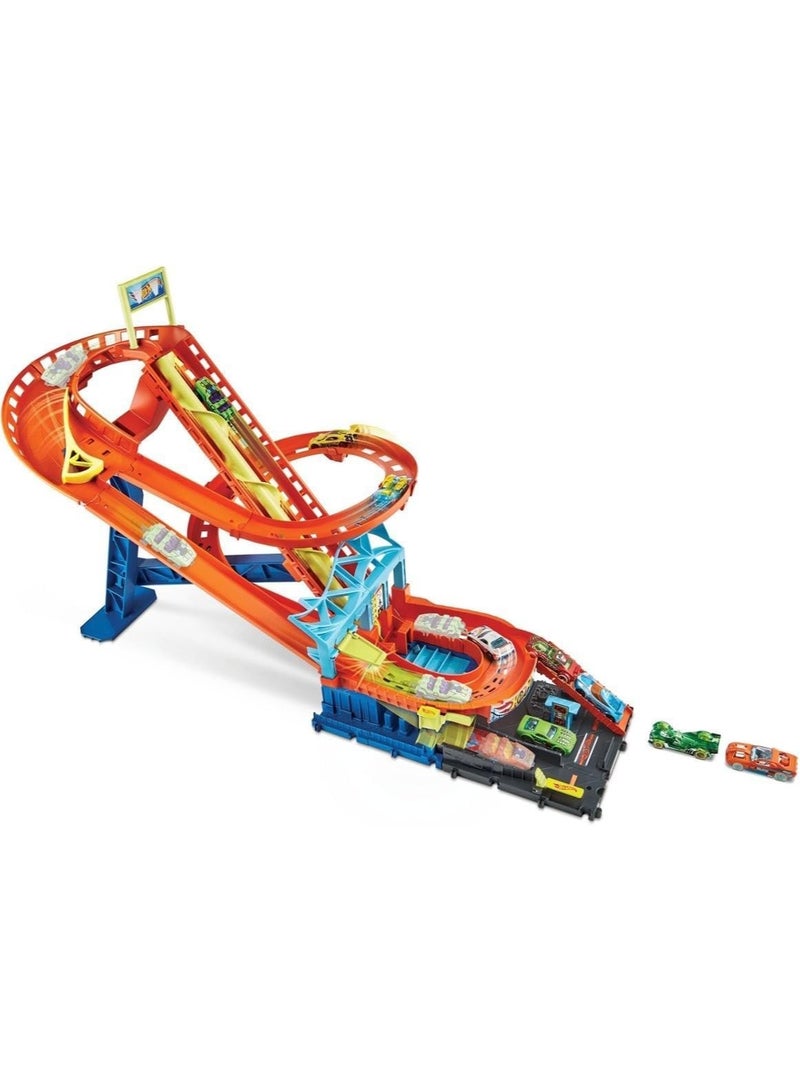 City Roller Coaster Rally Playset