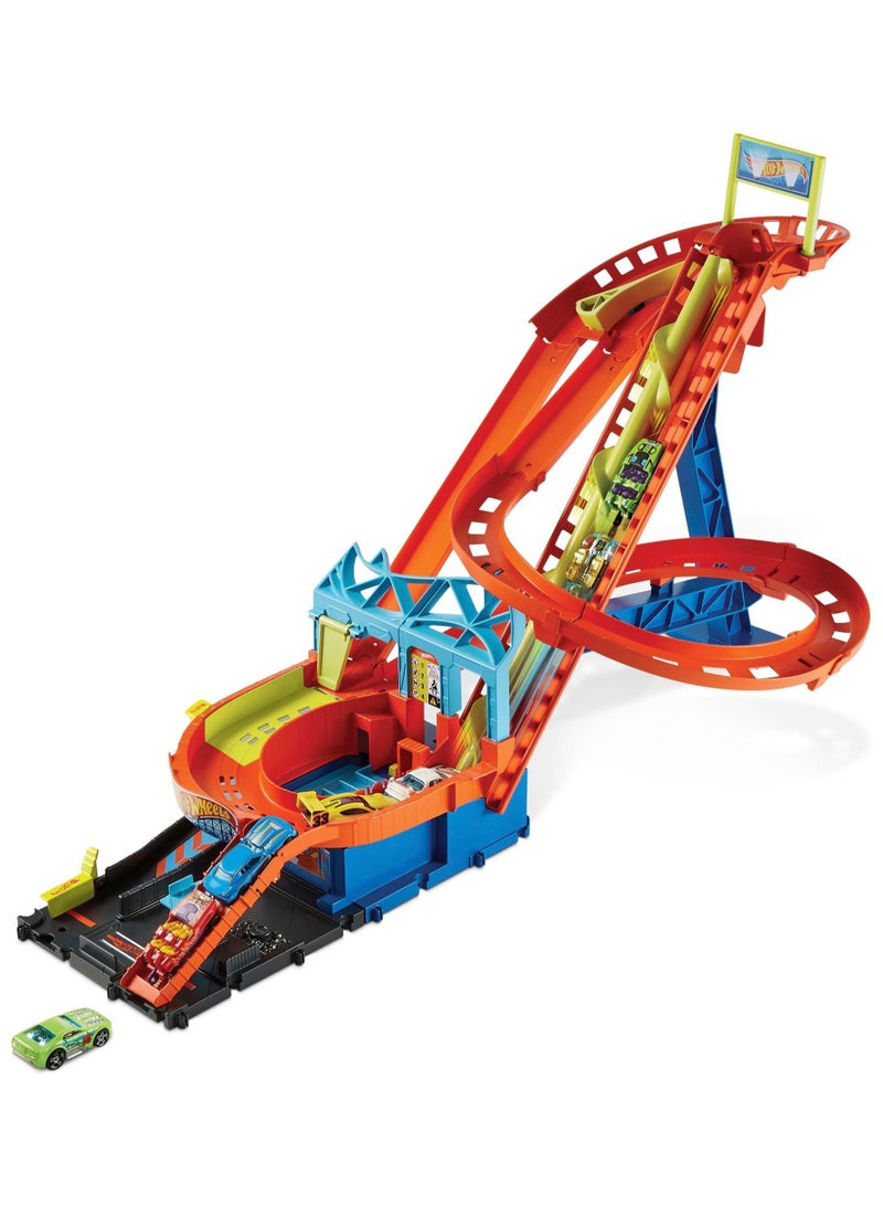 City Roller Coaster Rally Playset