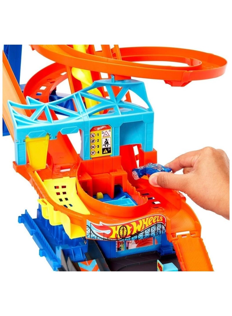 City Roller Coaster Rally Playset