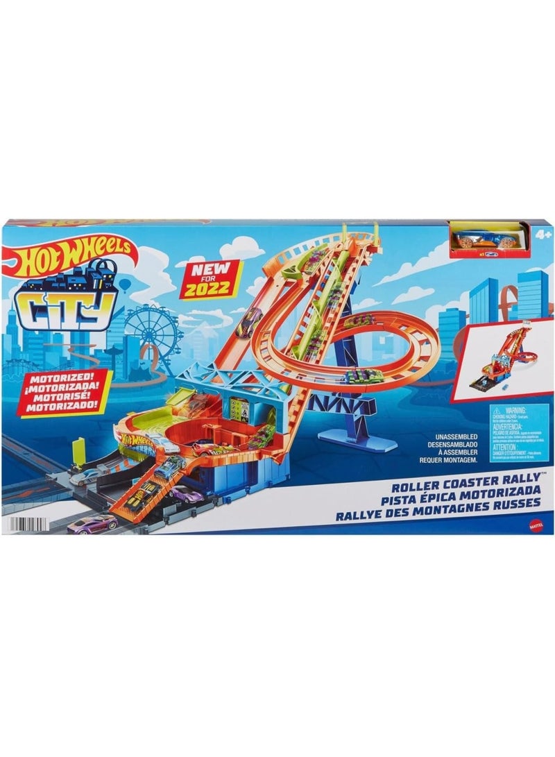 City Roller Coaster Rally Playset