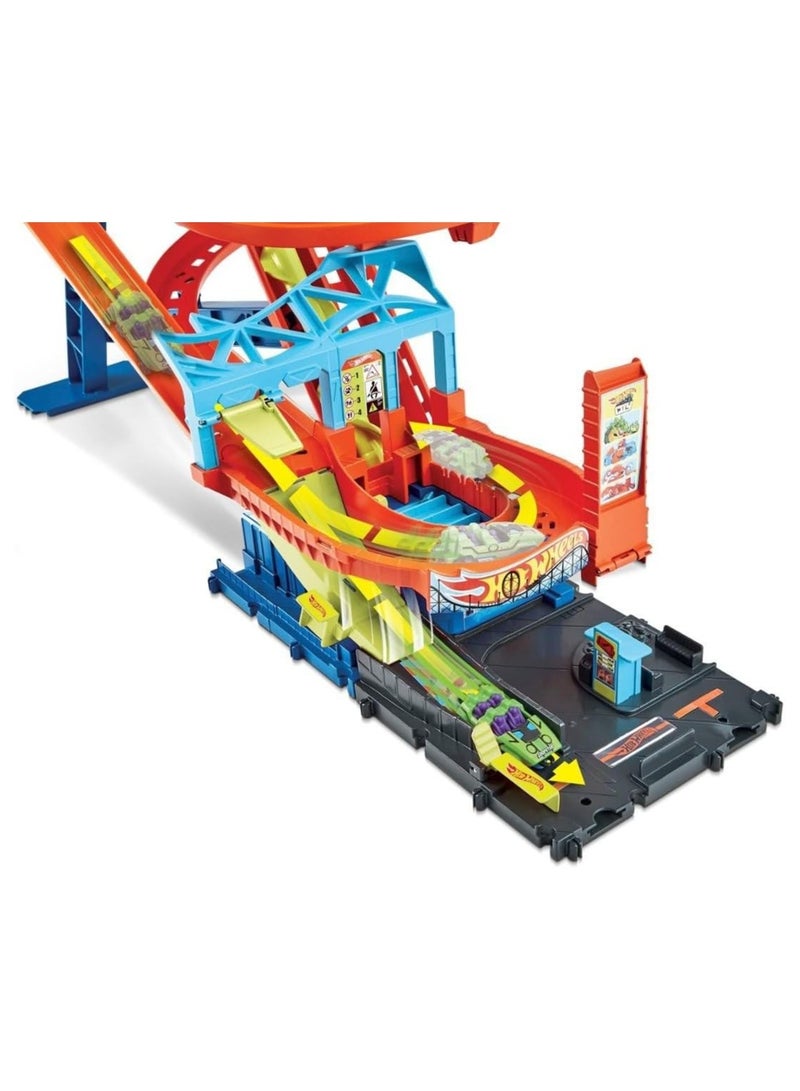 City Roller Coaster Rally Playset