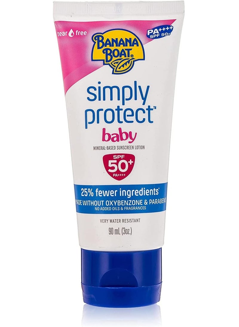 Simply Protect Baby Sunscreen Lotion SPF 50 plus Fragrance Free 90ml