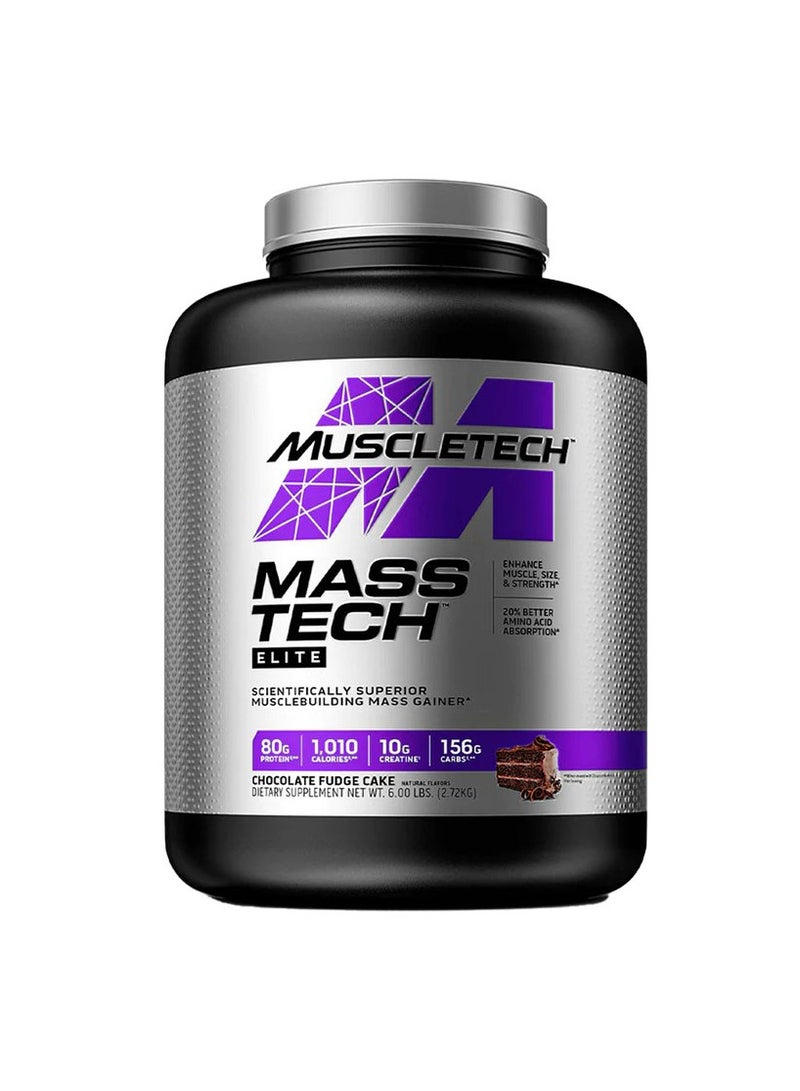 Muscletech Mass Tech, Chocolate Fudge Cake, 6 LB