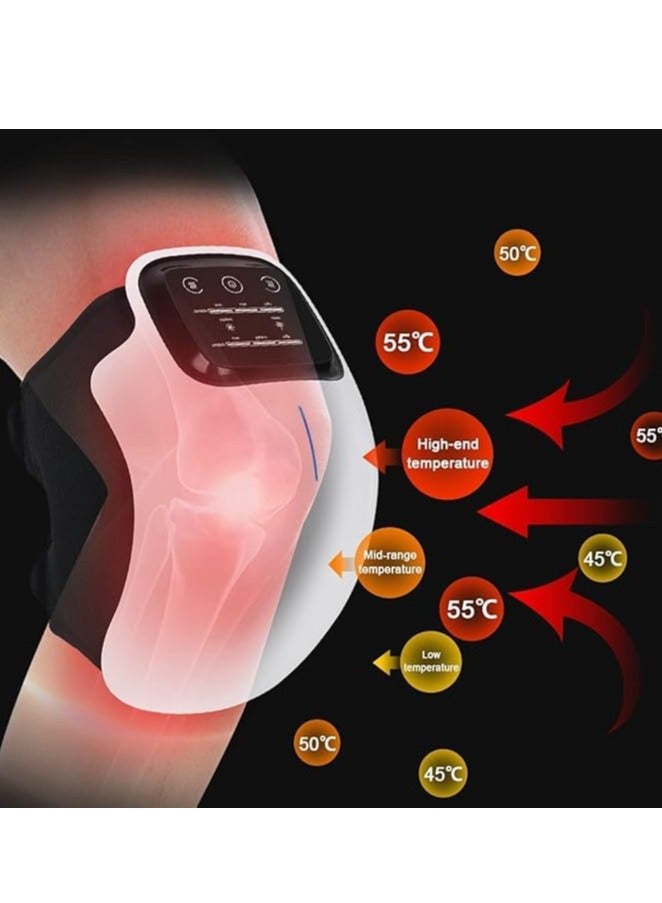 Knee Massager With Heat 3 Modes LED touch Screen Knee Massager Powerful Infrared Heat And Vibration Knee Pain Relief For Swelling Stiff Joints