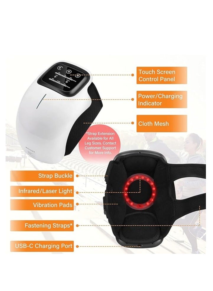 Knee Massager With Heat 3 Modes LED touch Screen Knee Massager Powerful Infrared Heat And Vibration Knee Pain Relief For Swelling Stiff Joints