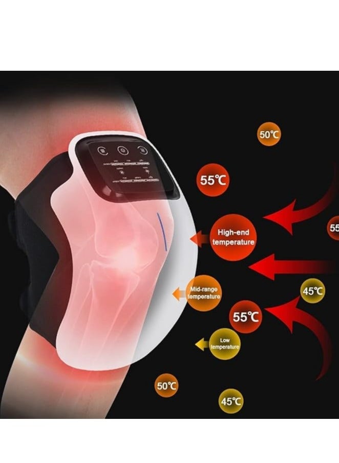 Knee Massager With Heat 3 Modes LED touch Screen Knee Massager Powerful Infrared Heat And Vibration Knee Pain Relief For Swelling Stiff Joints