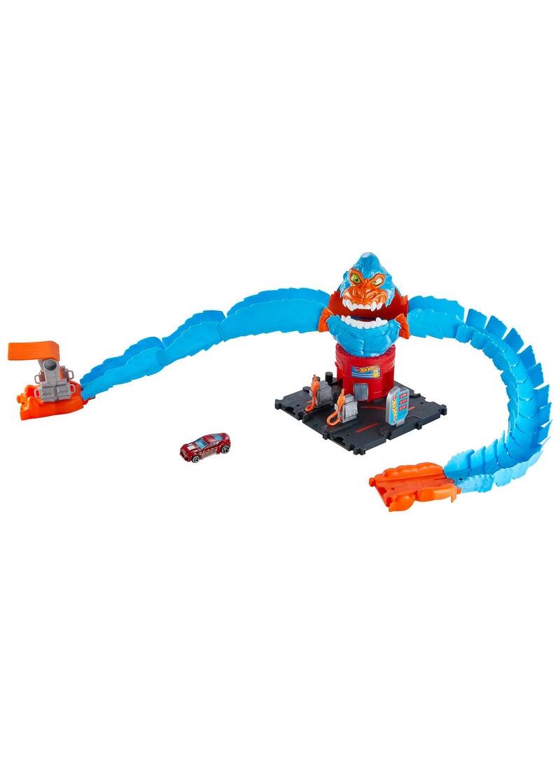 Wreck & Ride Gorilla Attack Playset, Gas Station Set