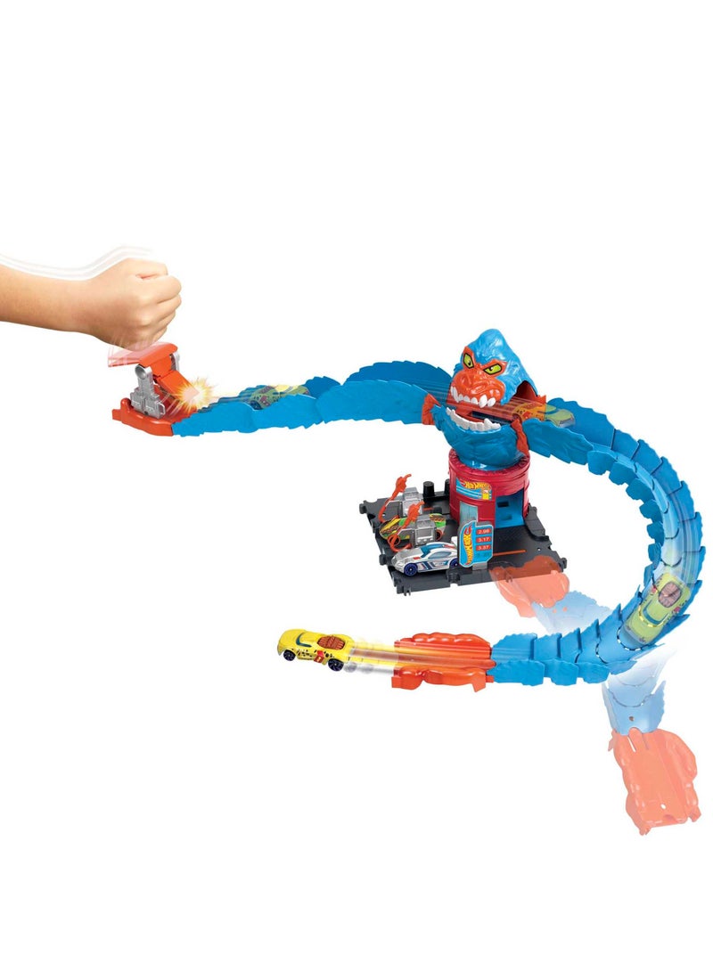 Wreck & Ride Gorilla Attack Playset, Gas Station Set