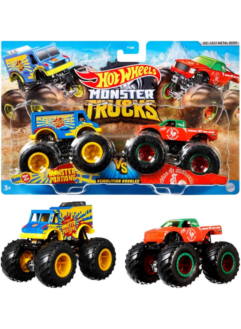 Monster Trucks 1:64 Scale Demolition Doubles Assortment