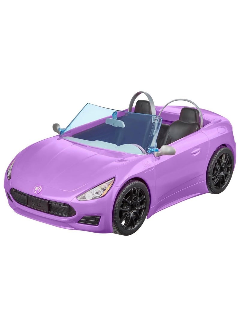 Barbie Doll & Purple Convertible Car