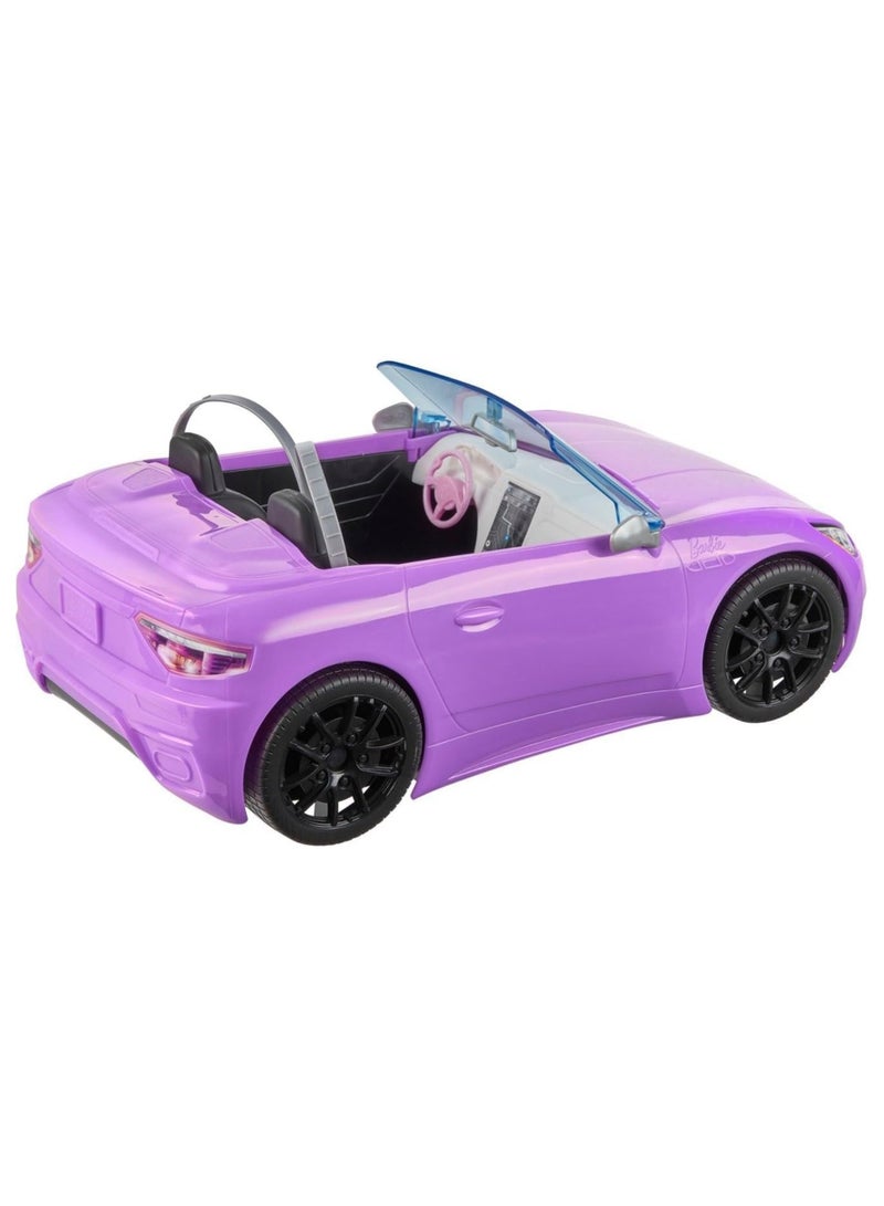 Barbie Doll & Purple Convertible Car