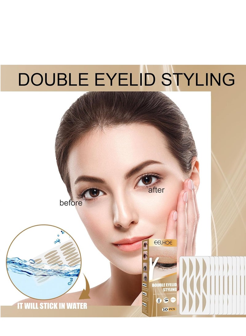 120 Pieces Lace Double Eyelid Sticker Invisible Tape, Natural Slim Tapes Tape Eye Stickers Sided Sticky Tapes