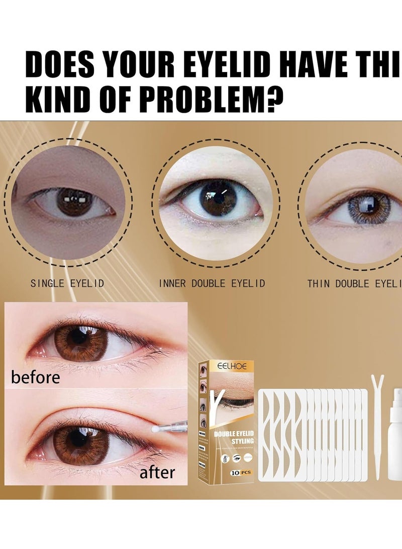 120 Pieces Lace Double Eyelid Sticker Invisible Tape, Natural Slim Tapes Tape Eye Stickers Sided Sticky Tapes