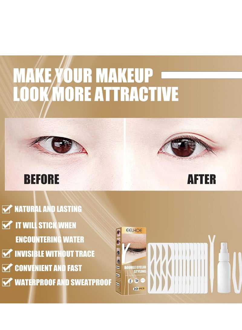 120 Pieces Lace Double Eyelid Sticker Invisible Tape, Natural Slim Tapes Tape Eye Stickers Sided Sticky Tapes