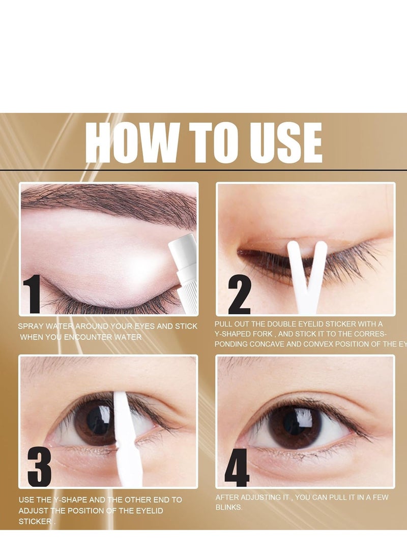 120 Pieces Lace Double Eyelid Sticker Invisible Tape, Natural Slim Tapes Tape Eye Stickers Sided Sticky Tapes