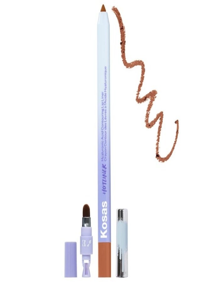 Kosas Hotliner Precise Contouring Lip Liner with Hyaluronic Acid -  Epic - Soft Caramel Brown 0.02 oz