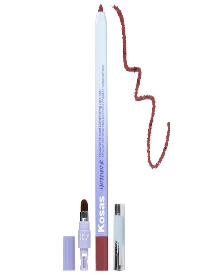 Kosas Hotliner Precise Contouring Lip Liner with Hyaluronic Acid -  Beyond - Cool Rosy Mauve 0.02 oz