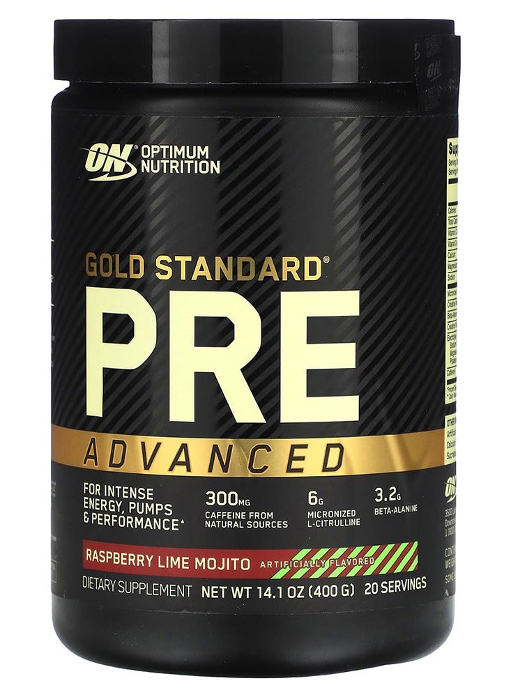 Gold Standard Pre Advanced Raspberry Lime Mojito 20