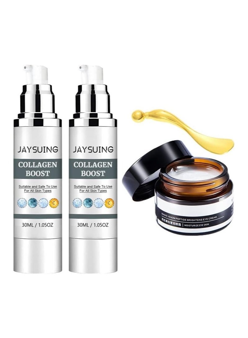 Jaysuing Collagen Anti-Aging Essence Fades Fine Lines, Moisturizes, Nourishes, and Tightens the Skin Facial Essence