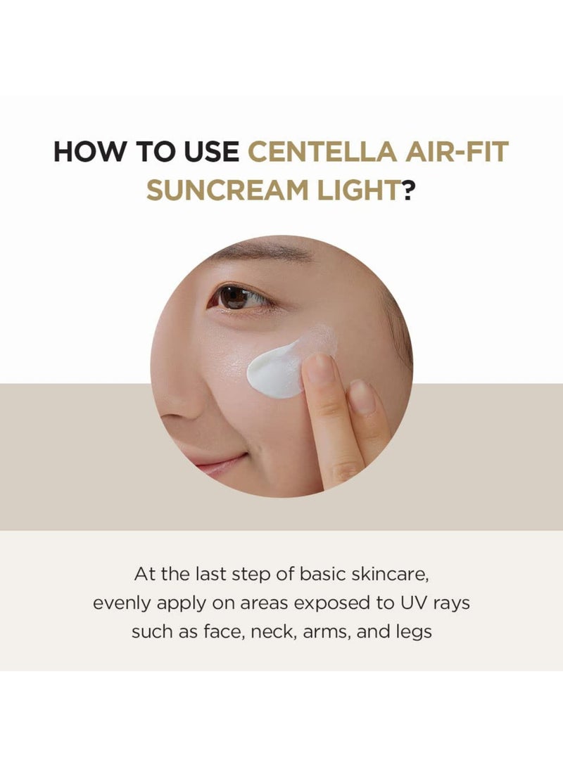 Madagascar Centella Air Fit Suncream Light SPF50+: Ultra-Lightweight, Hydrating Sun Protection 50ml