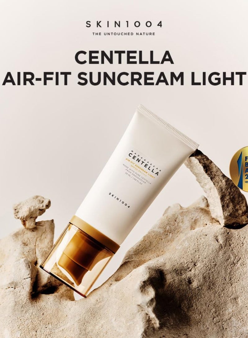 Madagascar Centella Air Fit Suncream Light SPF50+: Ultra-Lightweight, Hydrating Sun Protection 50ml