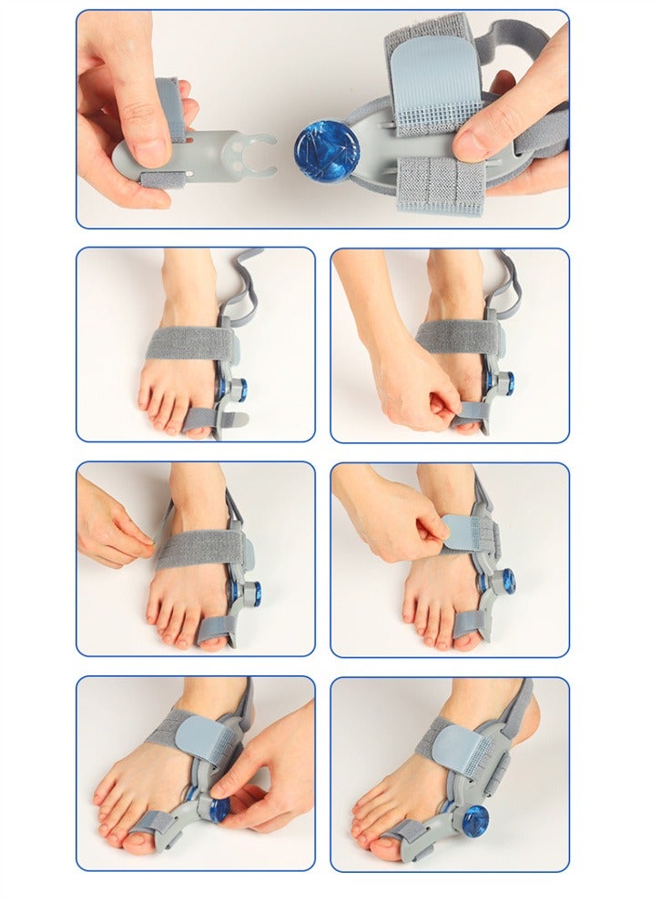 Bunion Corrector, Adjustable Knob Bunion Splint For Bunion Relief, Suitable For Left And Right Foot Toe Correction