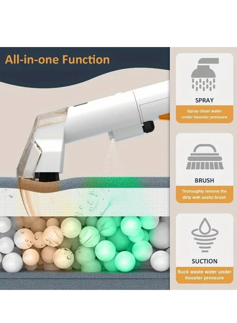 Portable Sweeping Vacuum Cleaner, Deep Cleaning for Sofa, Pets, Car Seats, Flat and Mobility