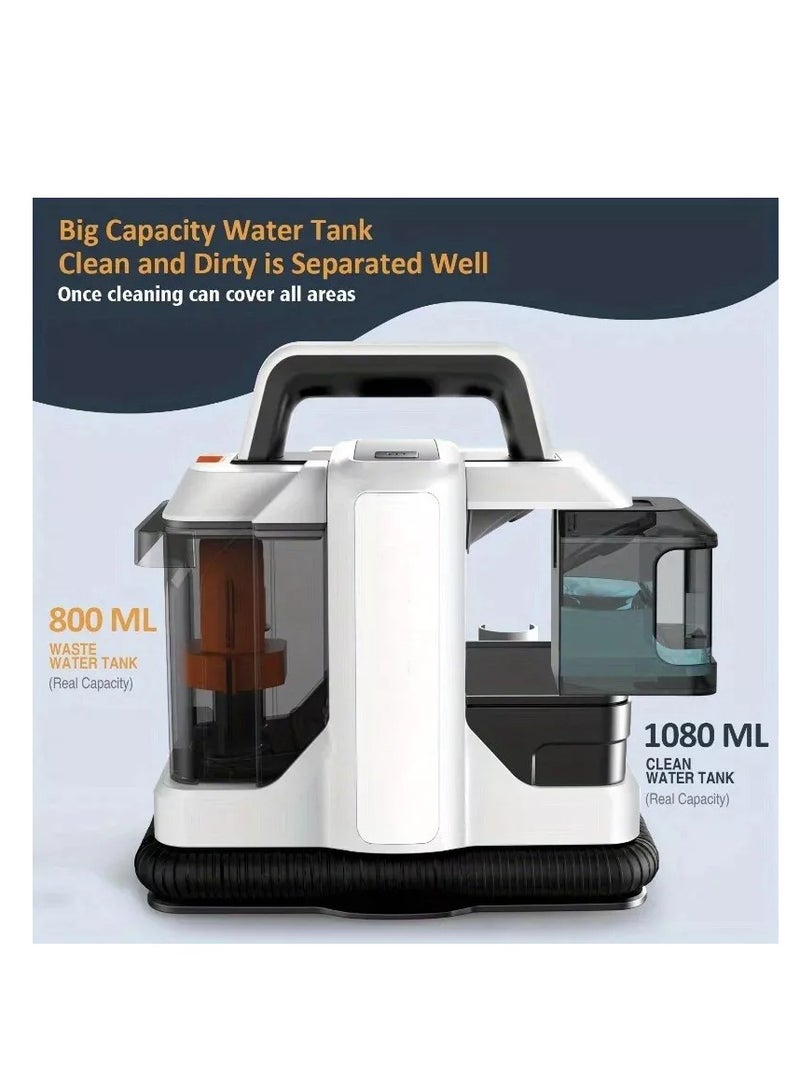 Portable Sweeping Vacuum Cleaner, Deep Cleaning for Sofa, Pets, Car Seats, Flat and Mobility
