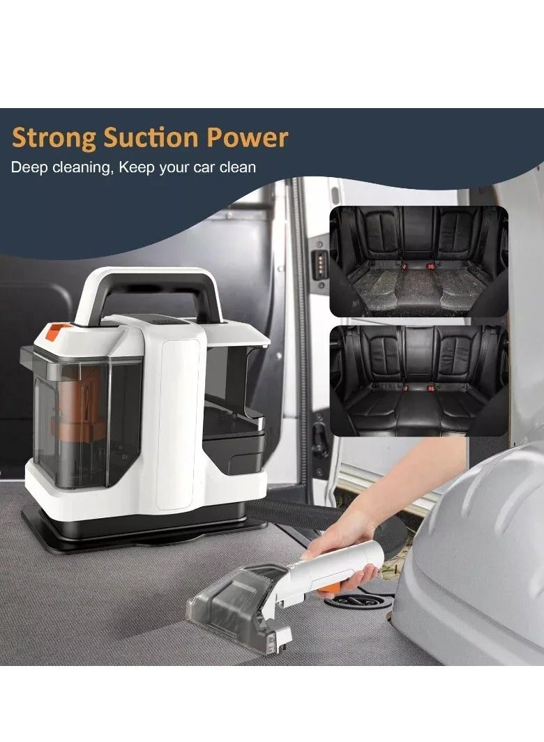 Portable Sweeping Vacuum Cleaner, Deep Cleaning for Sofa, Pets, Car Seats, Flat and Mobility