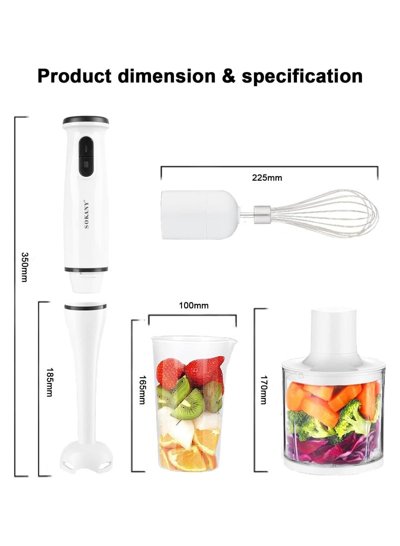 Sokany SK-1715-4 Hand Blender with Plastic Wand 200W