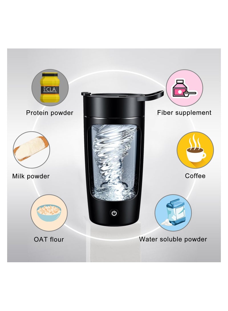 Electric Shaker Bottle - BPA Free Tritan Blender Bottle, Portable USB Rechargeable Mixer Cup for Protein and Meal Replacement Shakes, Perfect for Workouts, 22 Oz Gift Idea.