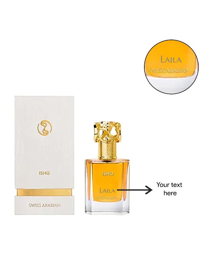 Ishq 50Ml Edp By Swiss Arabian Personalised Name