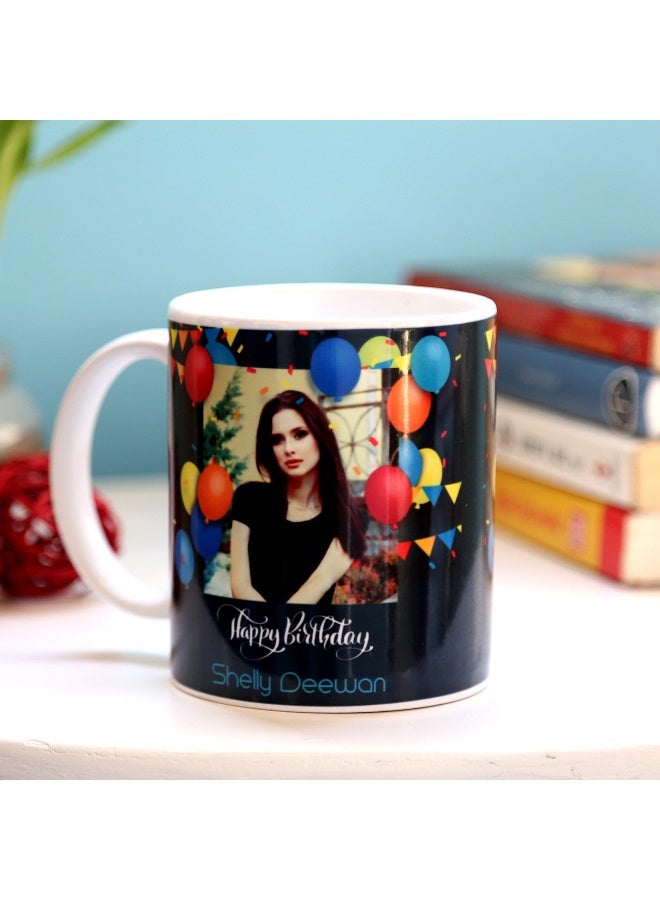 Personalised Birthday Balloons Mug