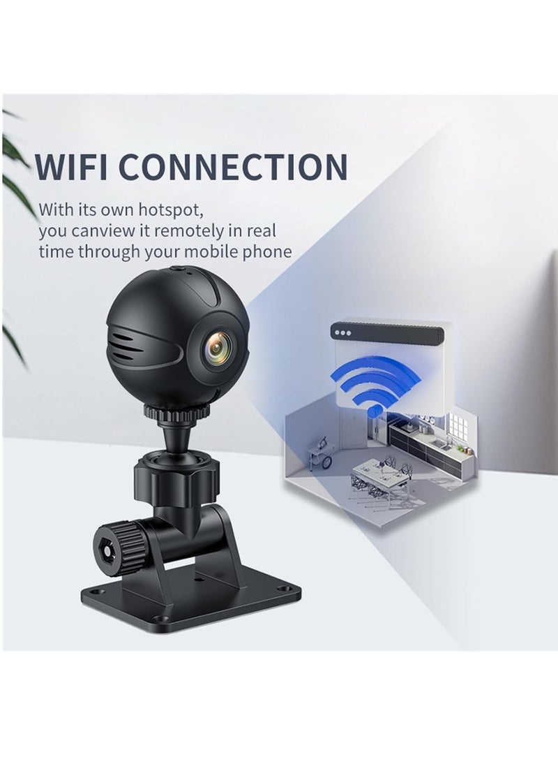 1080P Wireless Hidden Camera for Home Security, Mini Nanny Cam with Night Vision, Live Video Streaming and Full HD Recording