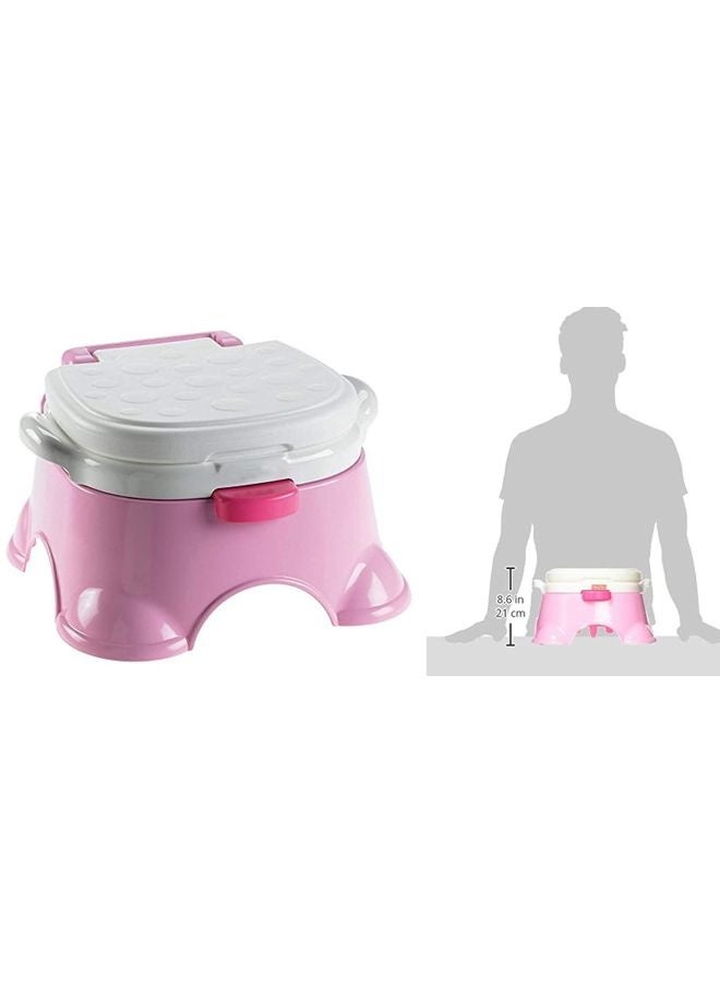 3-In-1 Royal Baby Potty Step Stool - Pink