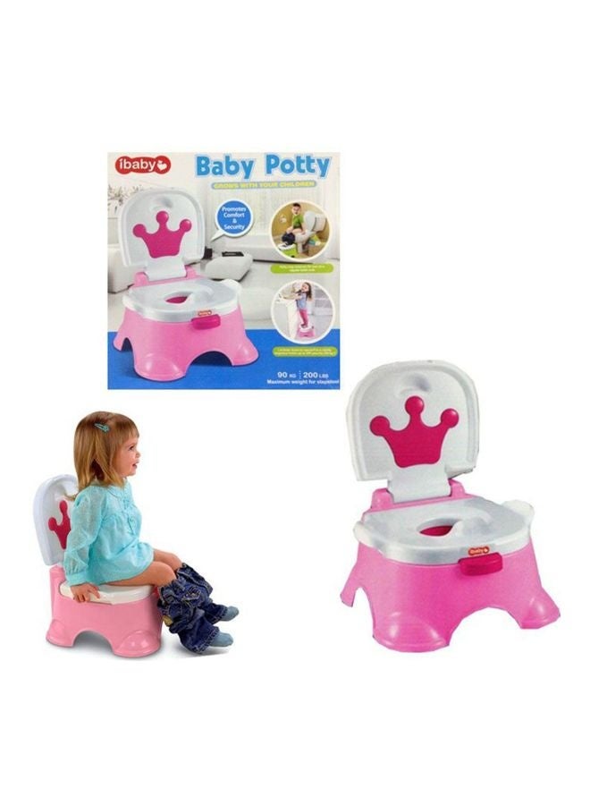 3-In-1 Royal Baby Potty Step Stool - Pink