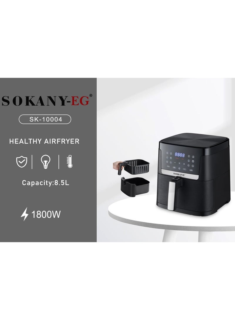 Sokany Digital Air Fryer 8.5 Liter 1800 Watt SK-10004