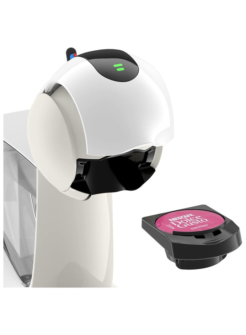 Nescafe Dolce Gusto by Touch Automatic Capsule Coffee Machine with Compact & Powerful up to 15 Bar Pressure, Cappuccino, Tea, Hot Chocolate & Espresso Coffee Maker EDG268.W White