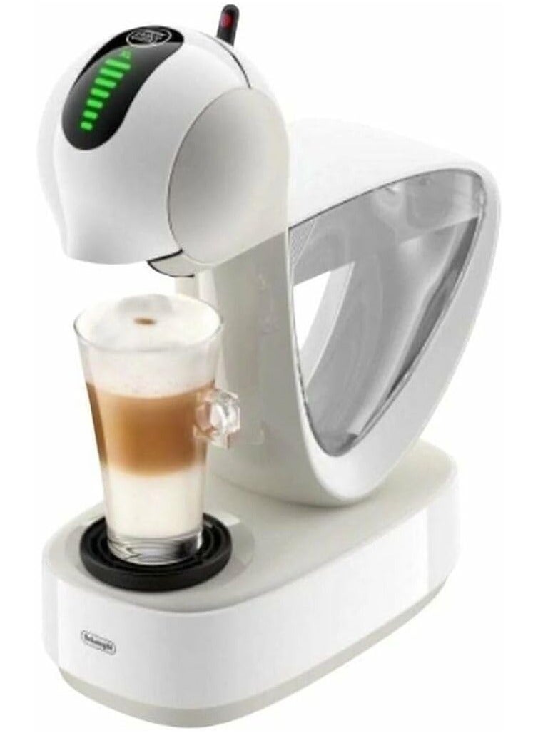 Nescafe Dolce Gusto by Touch Automatic Capsule Coffee Machine with Compact & Powerful up to 15 Bar Pressure, Cappuccino, Tea, Hot Chocolate & Espresso Coffee Maker EDG268.W White