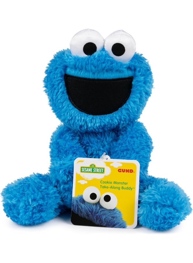 GUND Sesame Street Official Cookie Monster Take Along Buddy 13'' Polyester Plushie Stuffed Kids Toy