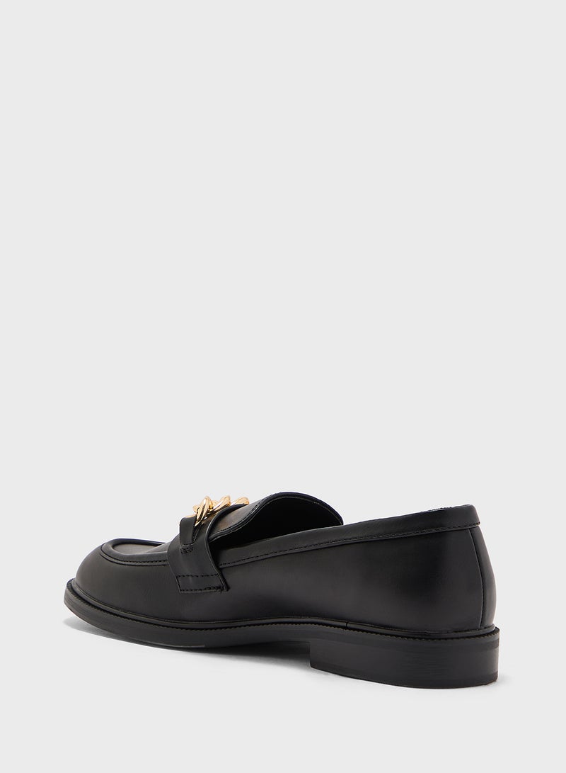 Onllux-6 Pu Chain Moccasins