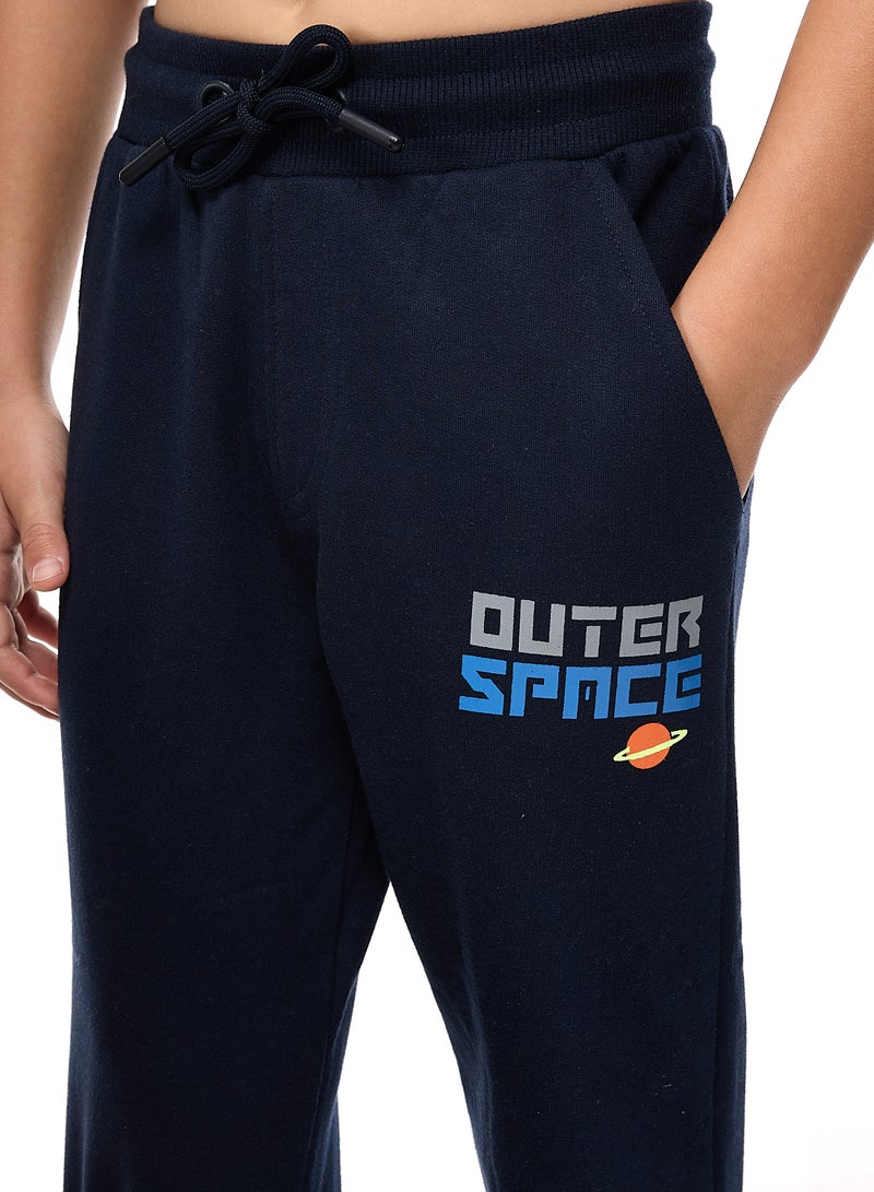 Boys 2-Piece Fullzipper Hoody and Jogger Set  (2-5yrs) Grey Mil - Navy