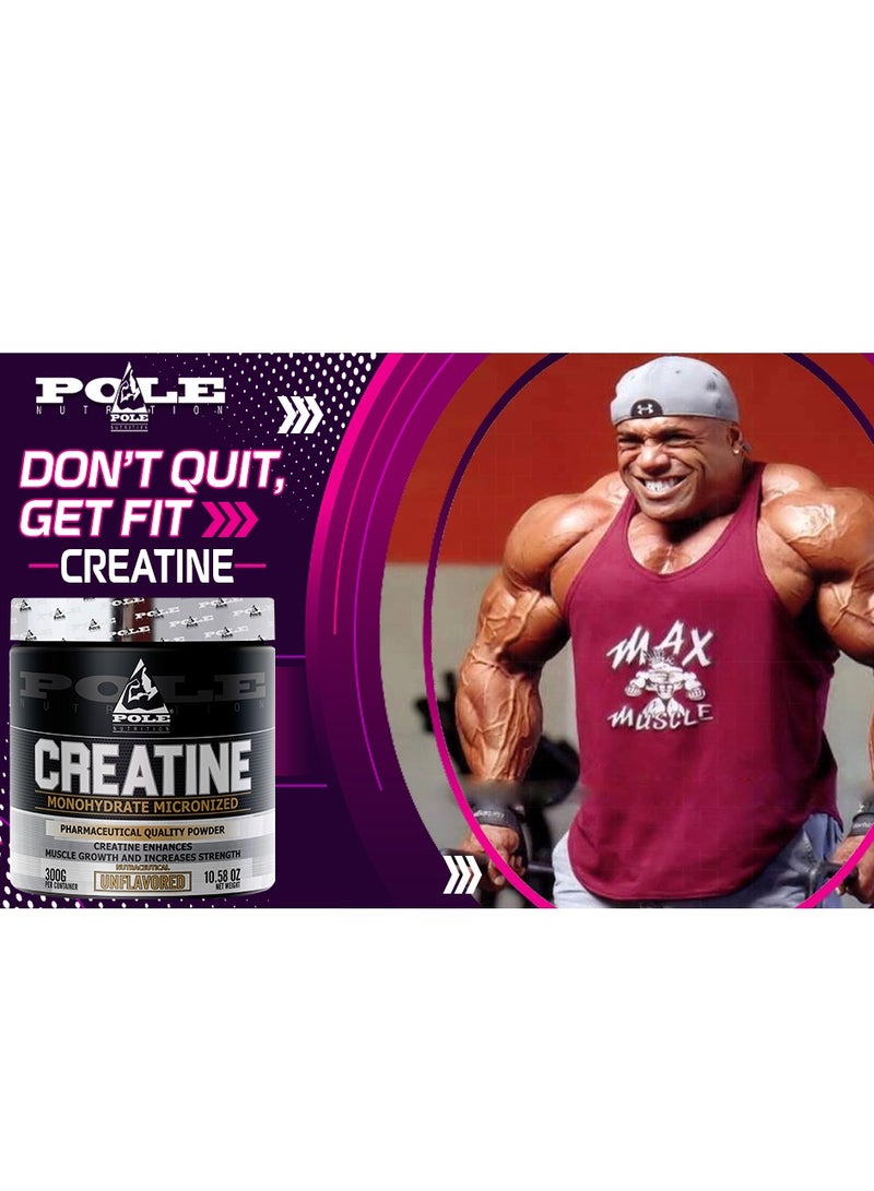 Pole Nutrition Creatine Monohydrate 300g 60 servings