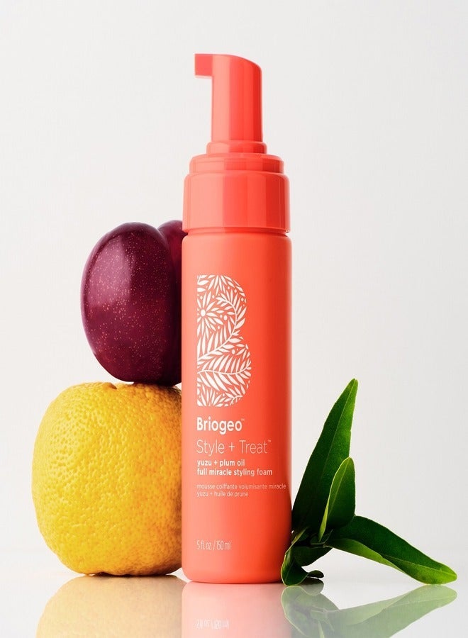 BRIOGEO Style + Treat™ Yuzu + Plum Oil Hair Styling Texture Foam 150ml