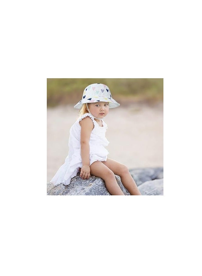 Reversible Baby Sun Hat 2-Pack for Toddlers, UPF 50+ UV Protection Beach Bucket Hat with Wide Brim, Ideal for Boys and Girls, Size 50 for Ages 1-2 Years.