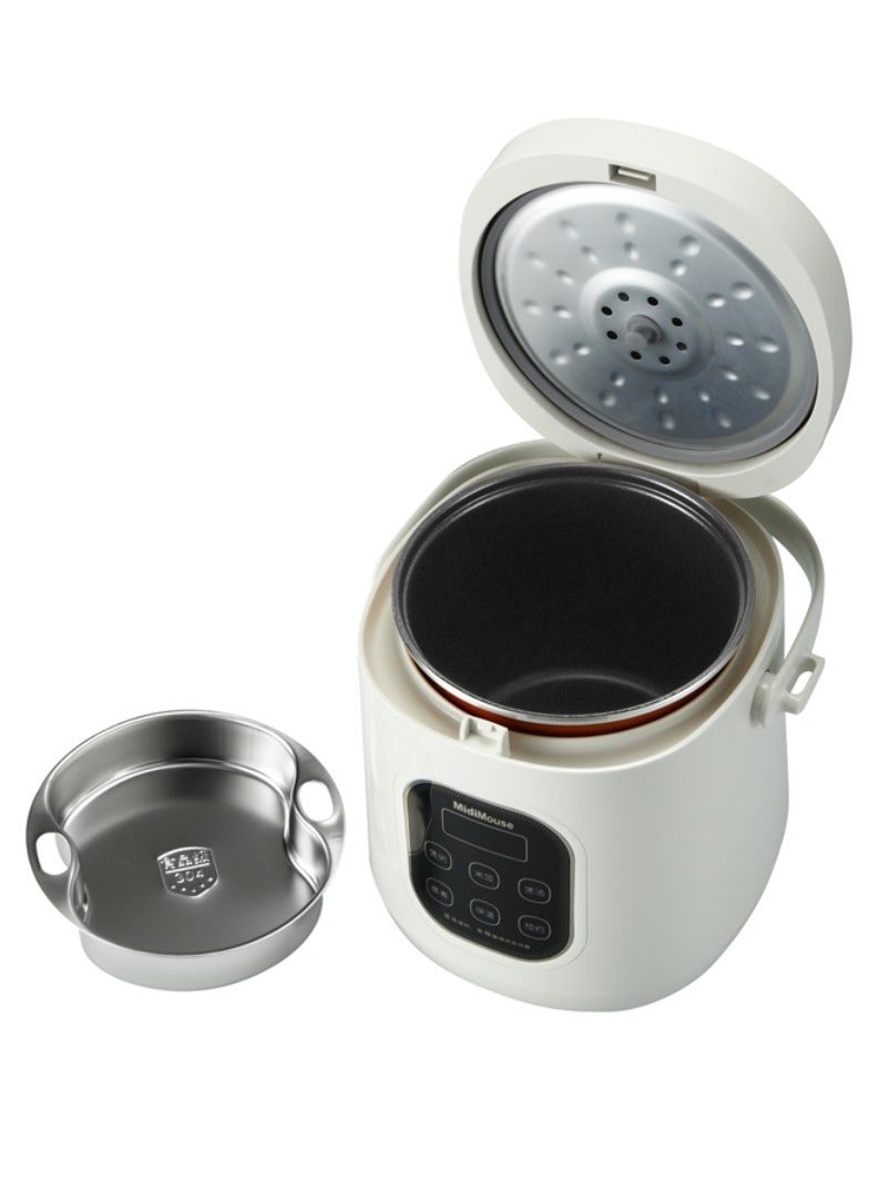 12V 24V Rice Cooker for Car 2L Cooking Food Pot Electric Portable Steamer Fast Fully Automatic High Temperature Protection for  Travel to Make Rice Soup Porridge Cake