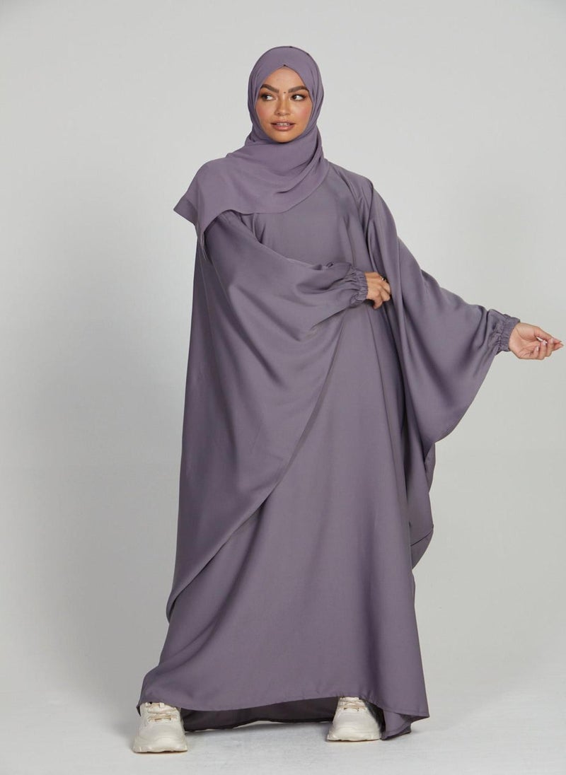 Lavender Dream Abaya with matching hijab